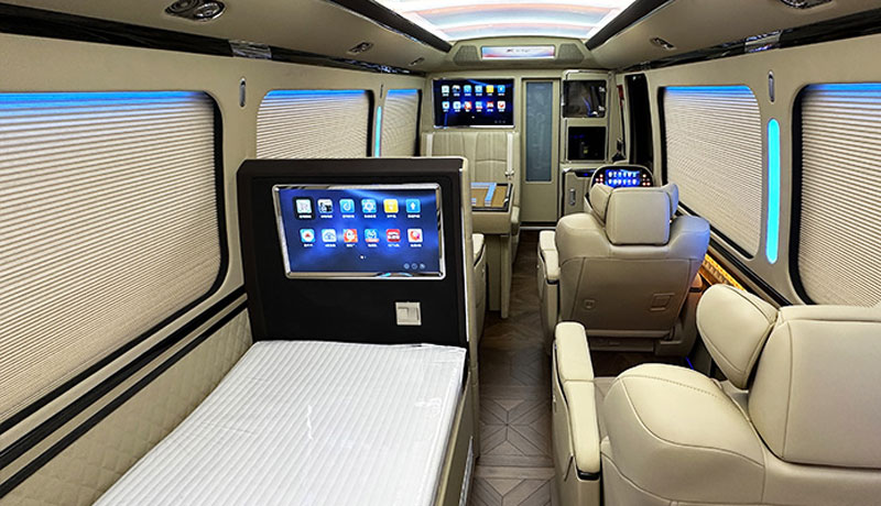 Toyota Coaster 8 Seats with Bed and Mahjong Table