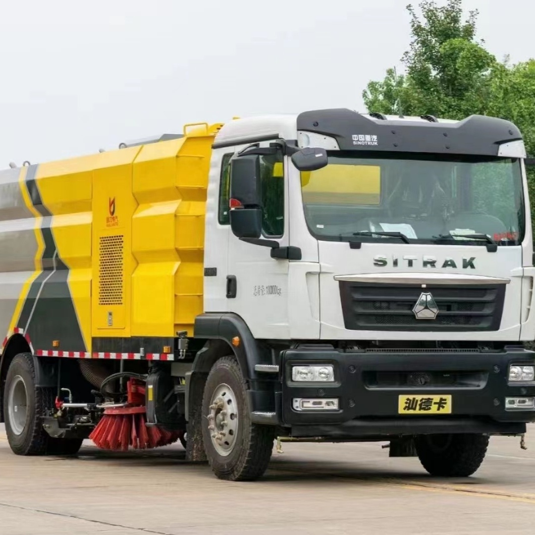 Vehicle Road Cleaning Dust Vacuum Sweeper Truck 4 2 Washing Street Ordinary Building Tank